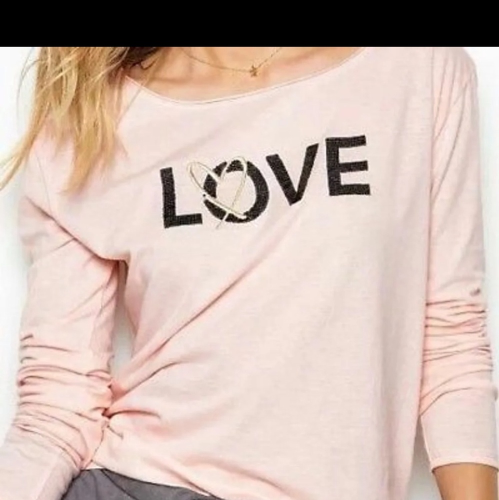 Vs long sleeve bling love shirt